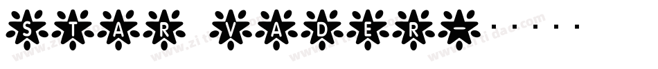 Star Vader字体转换
